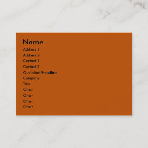 Carte de visite citrouille