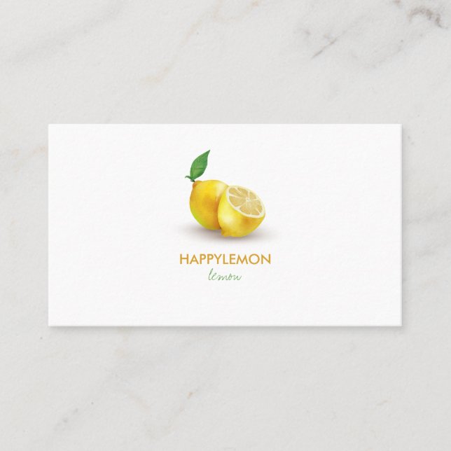 Carte De Visite Citrus citron Lime Aromatique simple (Devant)