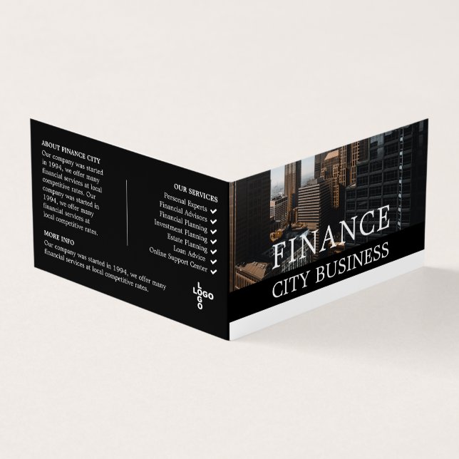 Carte De Visite Cityscape, Logo de l'entreprise/Photo, Affaires et (Extérieur)