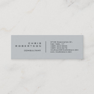 Carte de visite clair simple gris clair moderne