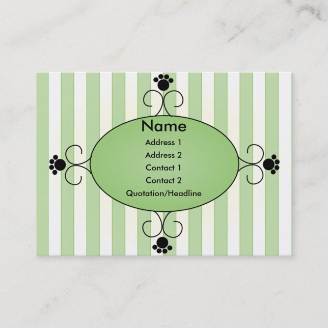 Carte De Visite Clancey Fancy Pants (Devant)