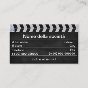 Carte De Visite clap cinema