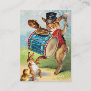 Carte De Visite Clapsaddle : Mise en tambour du lapin