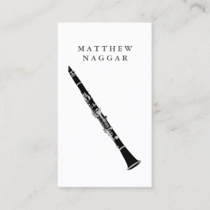 Carte De Visite Clarinet