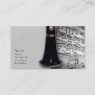 Carte de visite Clarinet pour ClarinetCentral.com