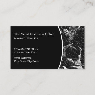 Carte De Visite Classe Law Office 