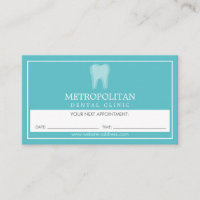 Classic Moderne Dentiste Dent Logo Aqua Rendez-vou