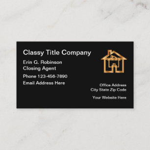 Carte De Visite Classic Title Company