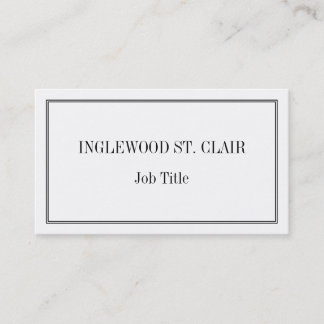 Carte De Visite Classic, Traditional, Professional Business Card