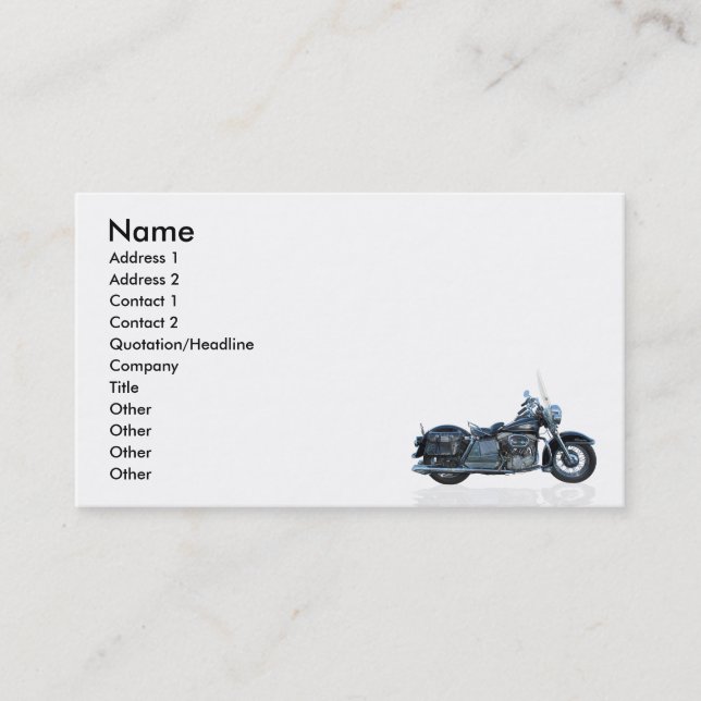 Carte De Visite Classique américain (Devant)