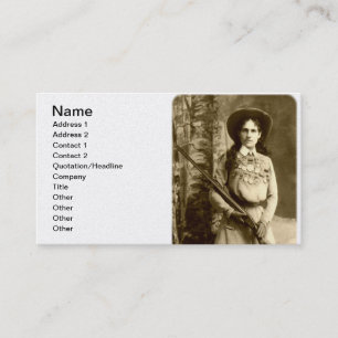 Carte De Visite Classique Annie Oakley