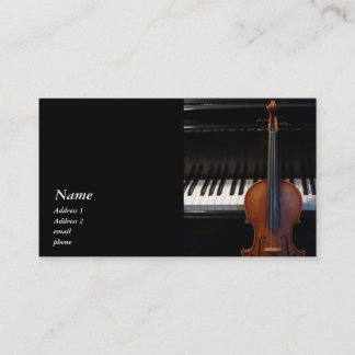 Carte de visite classique de violon/alto et de