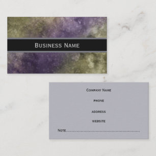 Carte de visite classique marbre violet vert