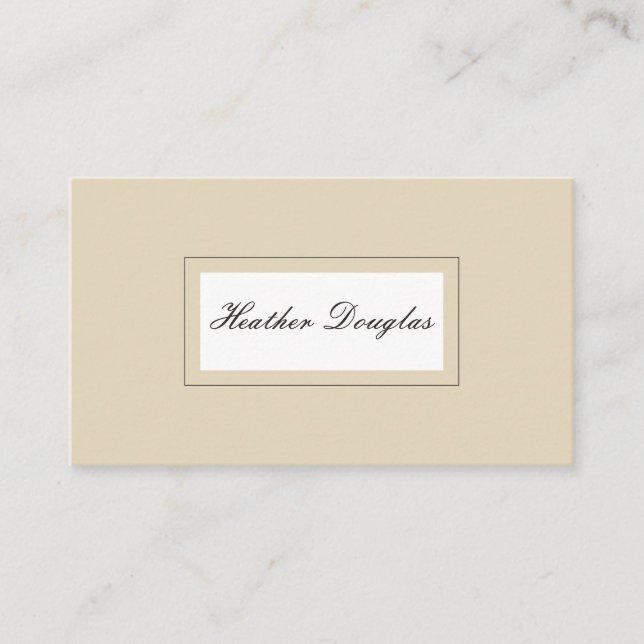 Carte De Visite Classique minimaliste (Devant)