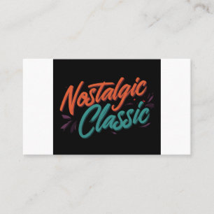Carte De Visite Classique nostalgique