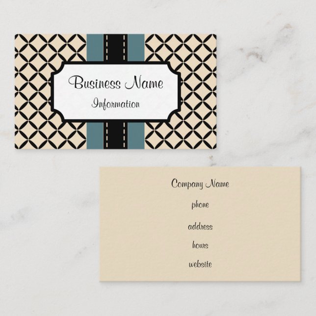 Carte de visite classique professionnel (Devant / Derrière)