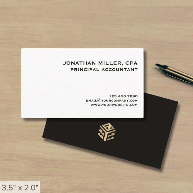 Carte De Visite Classique professionnelle simple (Créateur téléchargé)