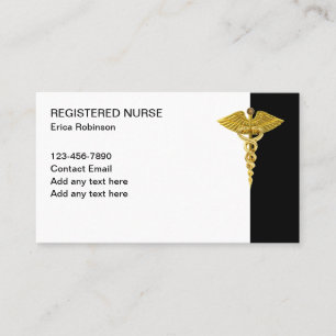 Carte De Visite Classy Médicale Visite Infirmière inscrite Thème
