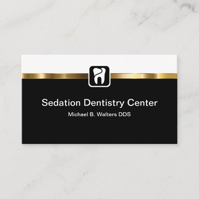 Carte De Visite Classy Sedation Dentistère Bureau Dentiste (Devant)
