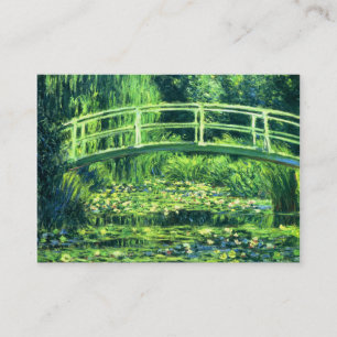 Carte De Visite Claude Monet : Pont au-dessus d'un étang des
