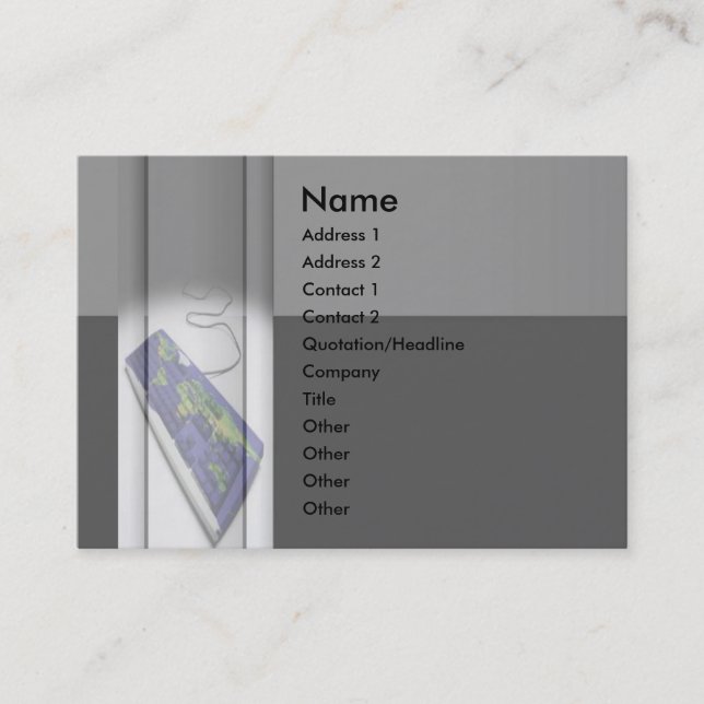 Carte de visite clavier (Devant)