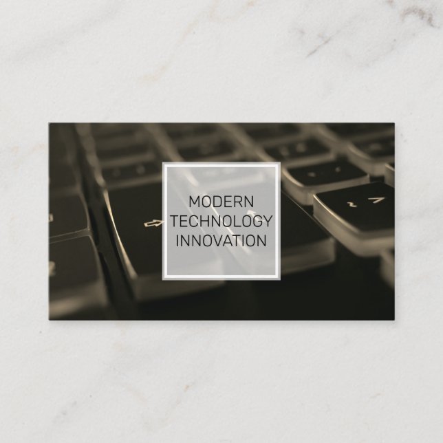 Carte De Visite Clavier | Codeur | Programmeur (Devant)