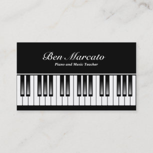 Carte De Visite Clavier de piano