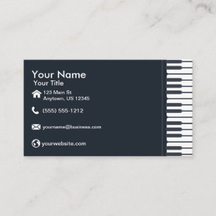 Carte De Visite Clavier de piano