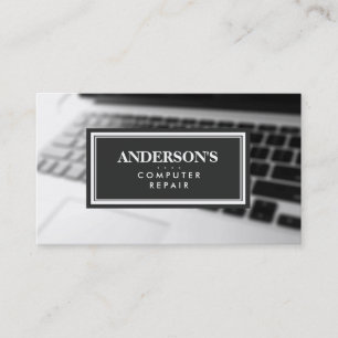 Carte De Visite Clavier du technicien de réparation informatique f