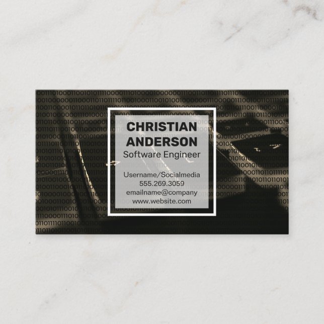 Carte De Visite Clavier et code (Devant)