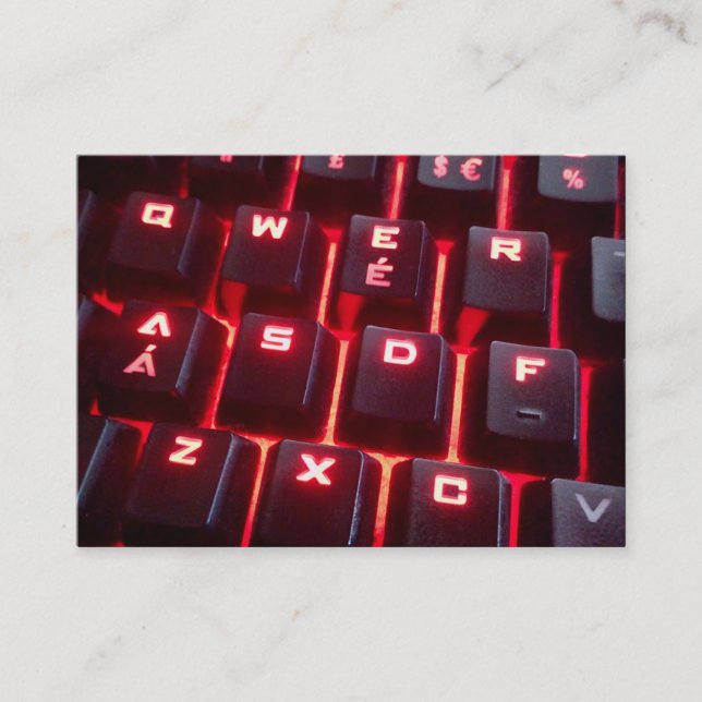 Carte De Visite Clavier lumineux (Devant)