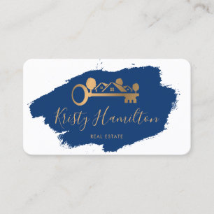 Carte De Visite clé de courtier professionnel immobilier ajouter l