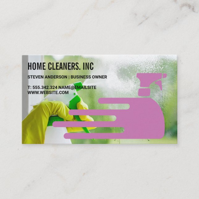 Carte De Visite Cleaning Solutions | Spray Bottle | Janitorial  (Devant)