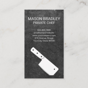 Carte De Visite Cleaver Knife