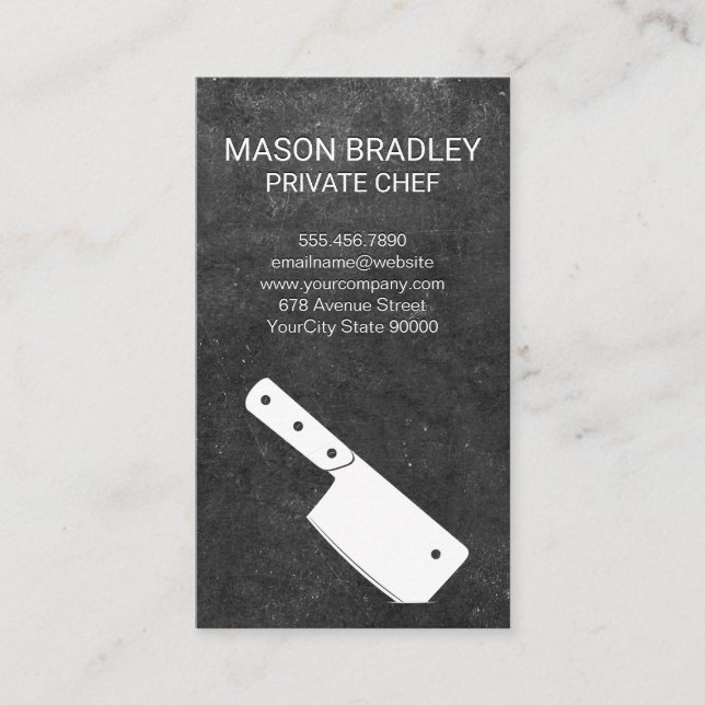 Carte De Visite Cleaver Knife (Devant)