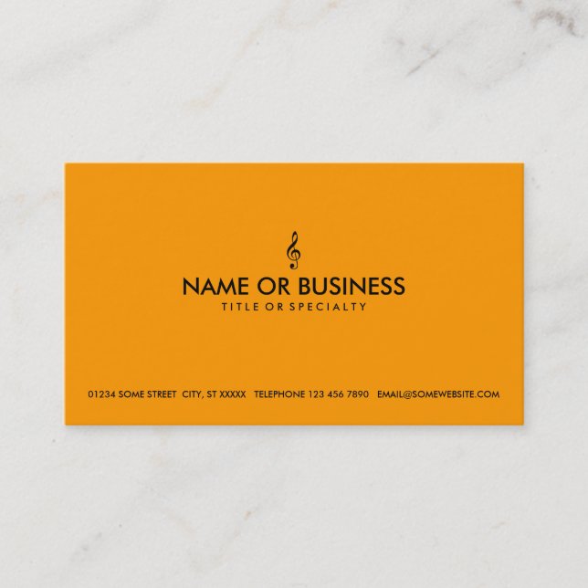 Carte De Visite clef triple simple (Devant)