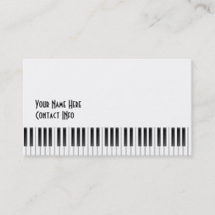Carte De Visite Clés de piano
