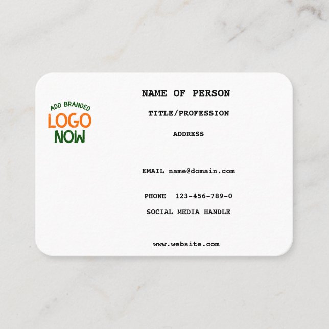 CARTE DE VISITE CLIENT SIMPLE CONTEMPORAIN PROPRE BLANC MODE (Devant)