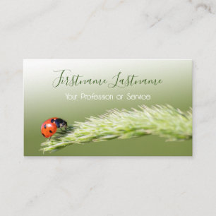 Carte De Visite Clients chanceux avec des coccinelles chanceux !