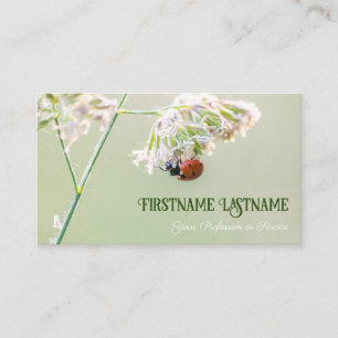 Carte De Visite Clients chanceux avec des coccinelles de chance ! 