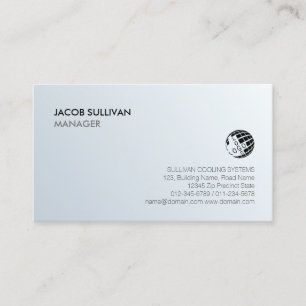 Carte De Visite Climatisation Chauffage Refroidissement Icône Floc