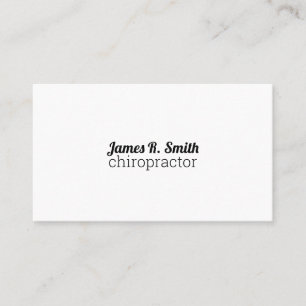 Carte De Visite Clinique Chiropratique Professionnelle