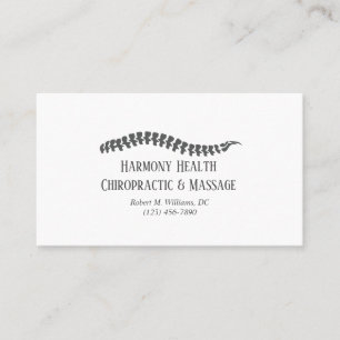 Carte De Visite Clinique chiropratique Santé et bien-être