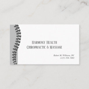 Carte De Visite Clinique chiropratique Santé et bien-être