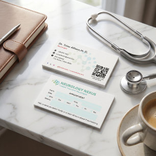 Carte De Visite Clinique de neurologie   Rendez-vous propre