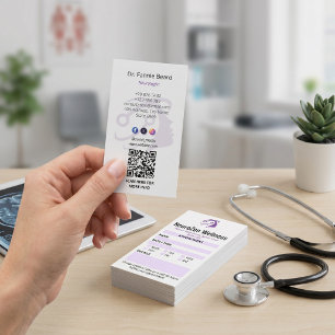Carte De Visite Clinique de neurologie Rendez-vous propre
