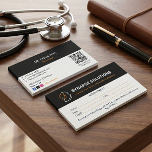 Carte De Visite Clinique de neurologie Rendez-vous propre