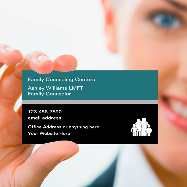 Carte De Visite Clinique de psychothérapie du counseling familial (Créateur téléchargé)
