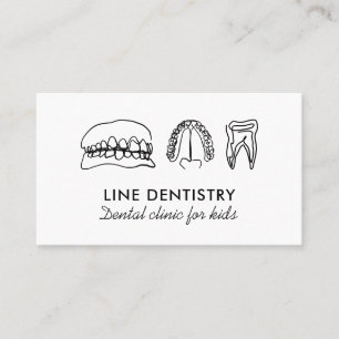 Carte De Visite Clinique dentaire de blanchiment des dents dentist