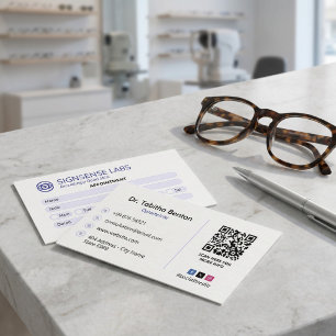 Carte De Visite Clinique d'ophtalmologie Business Rendez-vous pr